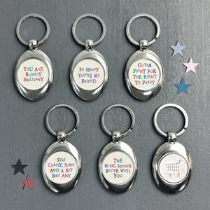 East of India 'Brilliant' Keyring with Trolley Token