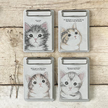 Load image into Gallery viewer, East of India Mini Cat Notepad Clip Board &#39;Mum my first friend, best friend, forever friend.&#39;