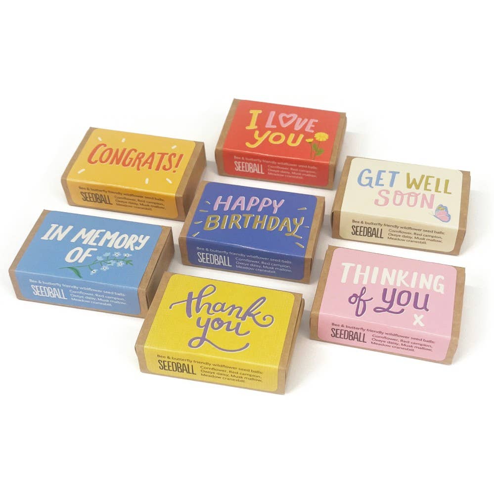 Seedball Matchbox Sentiment Gift