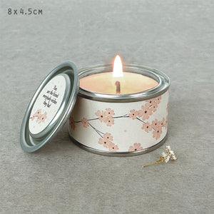 East of India Sentiment Tin Candle - 'You are the friend everybody wishes they had'