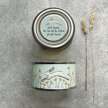 Load image into Gallery viewer, East of India Sentiment Tin Candle - &#39;Look towards the sun ......