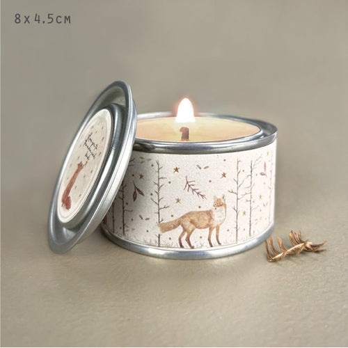East of India Sentiment Tin Candle - 'Love you to the moon and back'