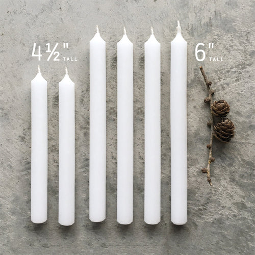 East of India Spare White Candles