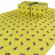Load image into Gallery viewer, Yellow Bees Wrapping Paper • ECO Friendly • UK Made Wrapping Paper