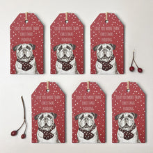 Load image into Gallery viewer, East of India Six Large Dog Gift tags - &#39;Love you more than Christmas Pudding&#39;
