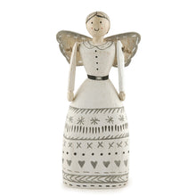 Load image into Gallery viewer, Folk-art Style Wooden Angel Freestanding