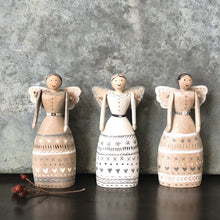 Load image into Gallery viewer, Folk-art Style Wooden Angel Freestanding