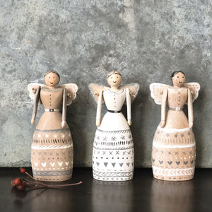 Folk-art Style Wooden Angel Freestanding