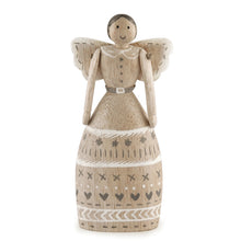 Load image into Gallery viewer, Folk-art Style Wooden Angel Freestanding