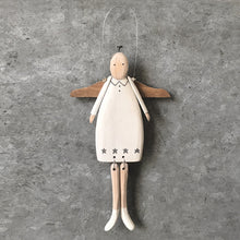 Load image into Gallery viewer, Folk Art Style Wooden Hanging Angel