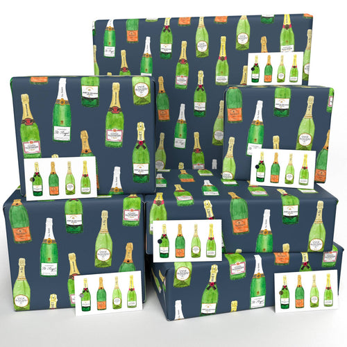 Champagne  • ECO Friendly  • UK Made wrapping paper