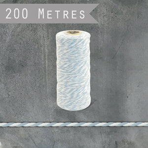 Cotton Bakers Twine 200m Blue