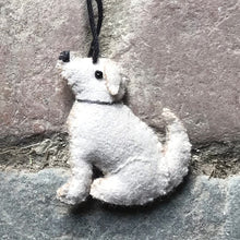 Load image into Gallery viewer, East of India cute Hanging Felt Dog Labrador/Terrier