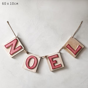 Christmas Wooden Garland 'NOEL' 190cm East of India