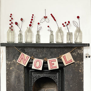 Christmas Wooden Garland 'NOEL' 190cm East of India