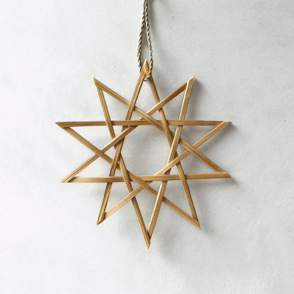 Small Woven Bamboo Ten Point Hanging Star Decoration