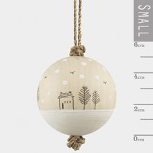 Load image into Gallery viewer, East of India Wood Scandi Christmas Bauble