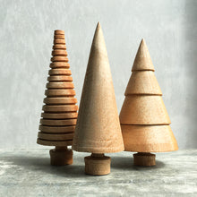 Load image into Gallery viewer, Scandi Style MIni Wooden Christmas Tree Deocrations