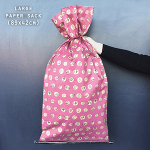 Large Kraft Paper Christmas Sack East of India