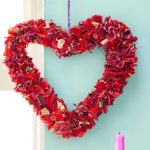 Load image into Gallery viewer, Recycled Sari Red Heart