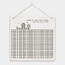 Load image into Gallery viewer, East of India Porcelain Square Picture - &#39;Family is where life begins ...