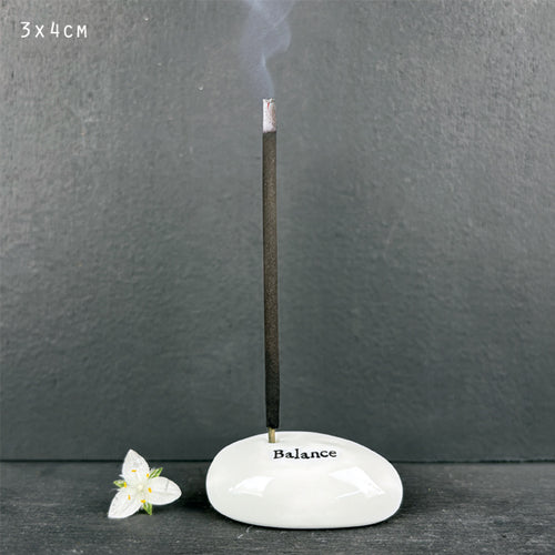 East of India Porcelain Incense Holder 'Balance'