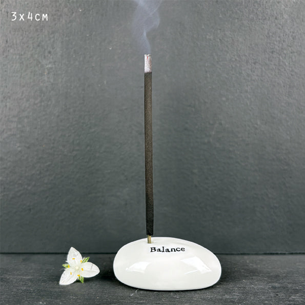 East of India Porcelain Incense Holder 'Balance'