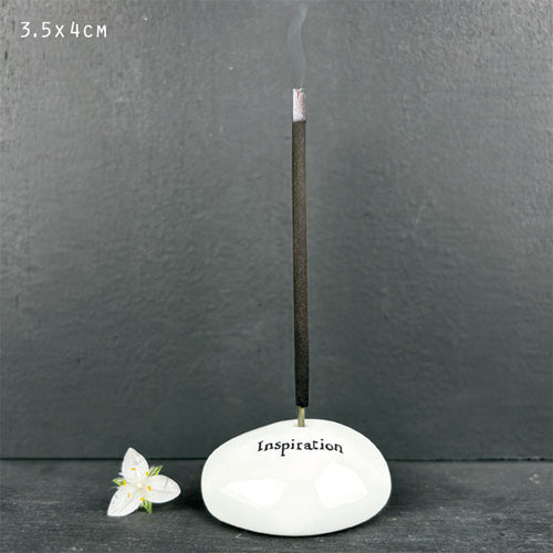 East of India Porcelain Incense Holder 'Inspiration'