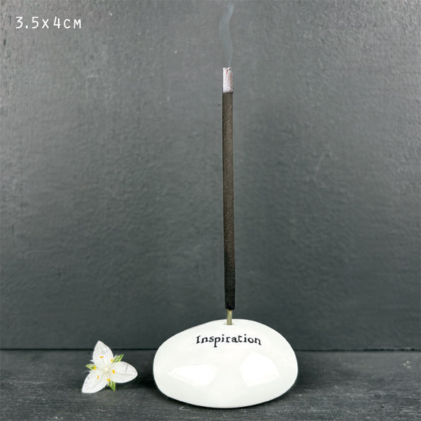 East of India Porcelain Incense Holder 'Inspiration'