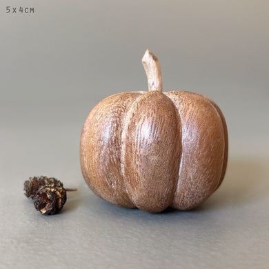 East of India Wooden Pumpkin Decorations