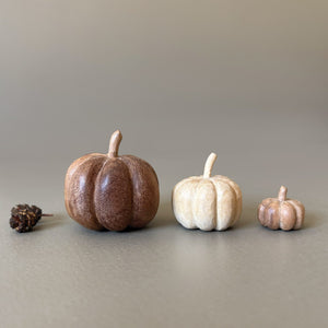 East of India Wooden Pumpkin Decorations