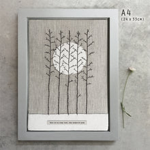Load image into Gallery viewer, East of India Large Embroidered Picture 'There are now wrong turns, only unexpected paths'