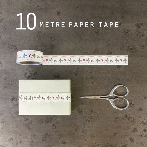 East of India Paper Tape Mr and Mrs