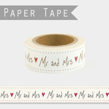 Load image into Gallery viewer, East of India Paper Tape Mr and Mrs