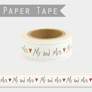 East of India Paper Tape Mr and Mrs