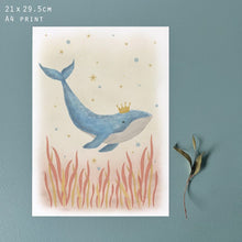 Load image into Gallery viewer, East of India Under the Dea Wall Print - Cute Characters Nursery