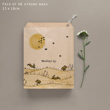 Load image into Gallery viewer, East of India Small Brown Paper Kraft Bags Wonderful Life