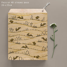 Load image into Gallery viewer, East of India Brown Paper Kraft Bags Easter Hare