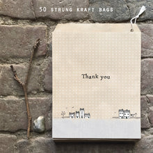 Load image into Gallery viewer, East of India Brown Paper Kraft Bags &#39;Thank You&#39;