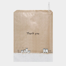 Load image into Gallery viewer, East of India Brown Paper Kraft Bags &#39;Thank You&#39;