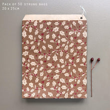 Load image into Gallery viewer, East of India Brown Paper Kraft Bags Holly
