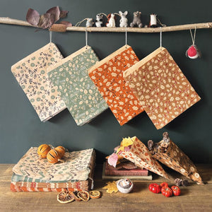 East of India Brown Paper Kraft Bags Autumn Acorns