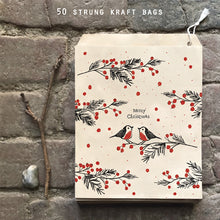 Load image into Gallery viewer, East of India Paper Bags &#39;Christmas Robins&#39;