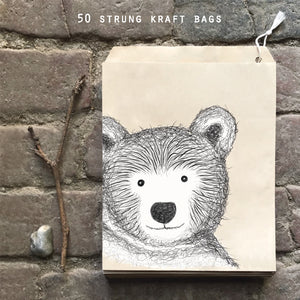 East of India Brown Paper Kraft Bags 'Bear'