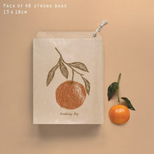 Load image into Gallery viewer, East of India Small Brown Paper Kraft Bags 'Sunshiny Day'