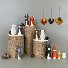 Load image into Gallery viewer, East of India Felt Woodland Animal Sheep Bunny Cat Fox etc