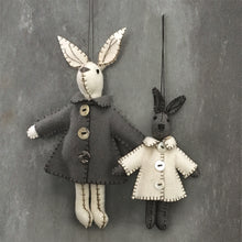 Load image into Gallery viewer, East of India Little Rabbit Felt Grey Cream Jacket