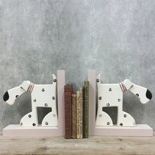 Load image into Gallery viewer, Wooden Spotty Dog Book Ends East of India