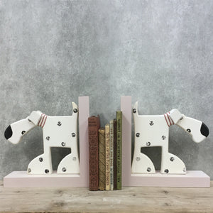Wooden Spotty Dog Book Ends East of India