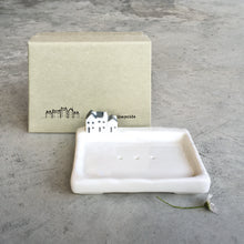 Load image into Gallery viewer, East of India Porcelain Mini Houses Soap Dish